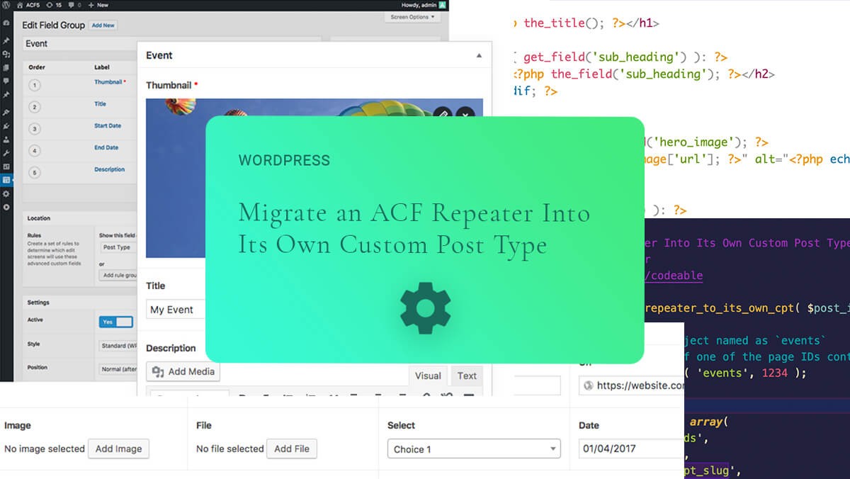 Migrate an ACF Repeater Into Its Own Custom Post Type  